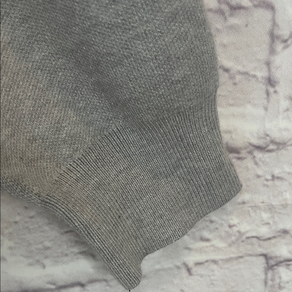 Women's Gray Football Patterned Sweater - Picture 5 of 10